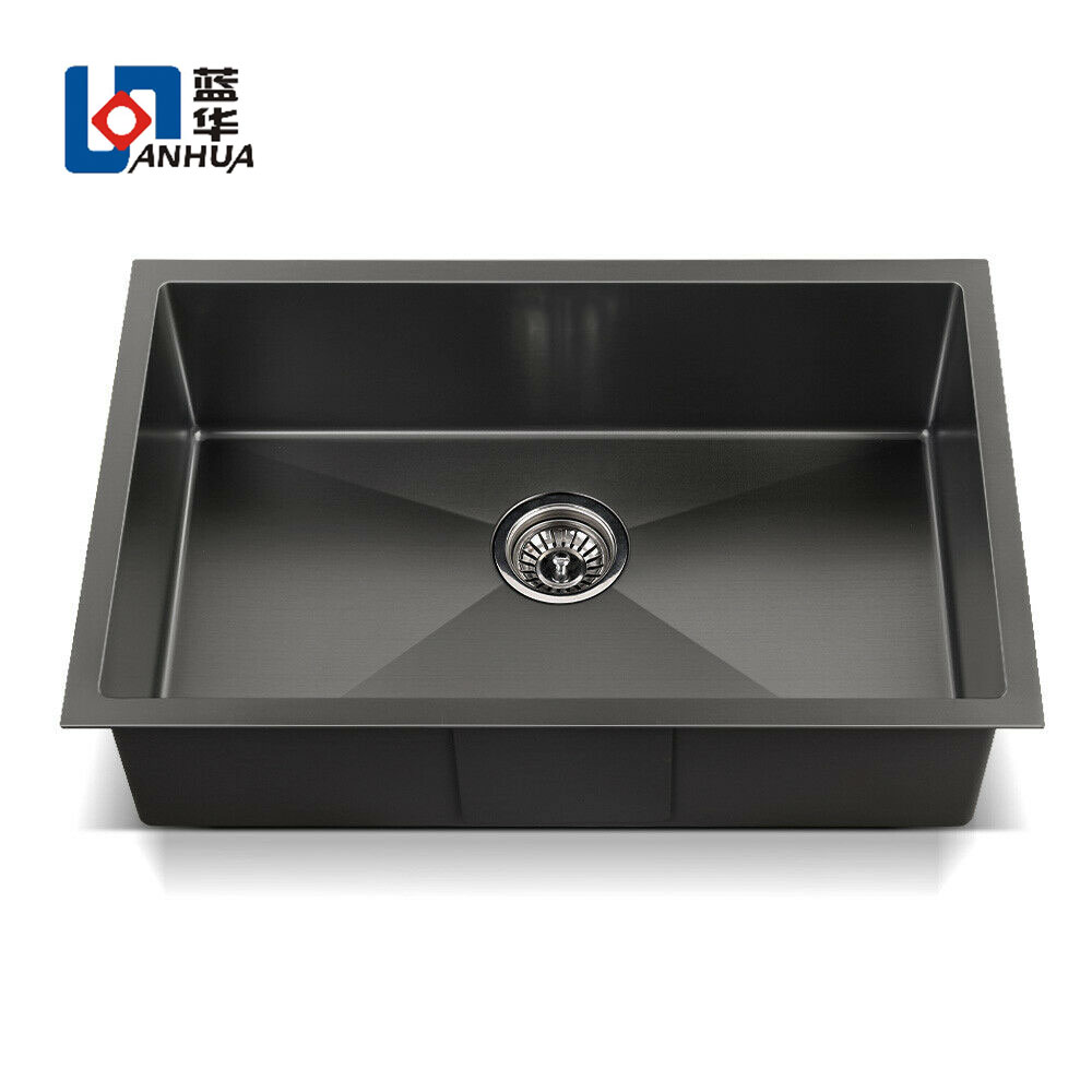 High quality SUS304 Nano Black Stainless Steel Kitchen Sink 