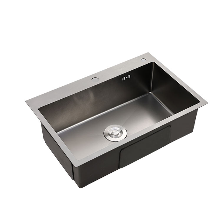 Nano black single bowl SS304 kitchen sink