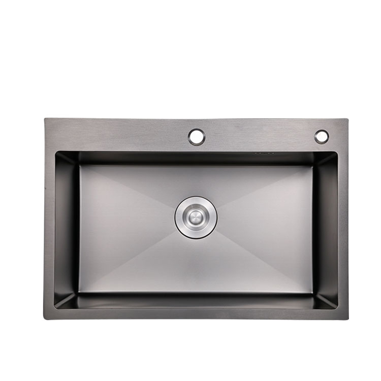 Nano black single bowl SS304 kitchen sink